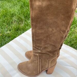 OTK Sam Edelman 7 Brown Suede over the Knee thigh High Boots